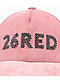 26 Red Lighter Corduroy Dusty Pink Snapback Hat - Thumbnail image 3 of 5