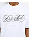 40s & Shorties Collegiate Script White T-Shirt - Thumbnail image 2 of 2
