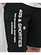 40s & Shorties General Logo Black & White Sweat Shorts - Thumbnail image 4 of 5