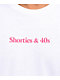 40s & Shorties Reverse White T-Shirt - Thumbnail image 2 of 2