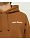 40s & Shorties Text Logo Brown Hoodie - Thumbnail image 3 of 3