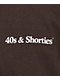 40s & Shorties Text Logo Brown Long Sleeve T-Shirt - Thumbnail image 2 of 3