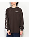 40s & Shorties Text Logo Brown Long Sleeve T-Shirt - Thumbnail image 1 of 3