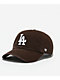 47 Brand Clean Up Los Angeles Dodgers Dark Brown Wash Strapback Hat - Thumbnail image 1 of 3