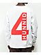 4Hunnid Logo White Crewneck Sweatshirt - Thumbnail image 1 of 3