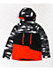 686 Geo Chaqueta de snowboard para niños negra y roja 10k