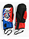 686 x Grateful Dead Primer Red & Blue 10K Snowboard Mittens - Thumbnail image 1 of 2