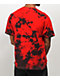 999 Club by Juice WRLD Anime camiseta tie dye roja y negra