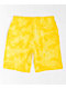 999 Club by Juice WRLD Barbed Daisy Yellow Tie Dye Sweat Shorts - Thumbnail image 3 of 3