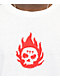 999 Club by Juice WRLD Skull Flames White Long Sleeve T-Shirt - Thumbnail image 3 of 3