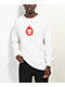 999 Club by Juice WRLD Skull Flames White Long Sleeve T-Shirt - Thumbnail image 2 of 3