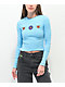 A-Lab Amber Blue Long Sleeve Crop T-Shirt