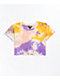 A-Lab Ballina Still Trippin' Multi Tie Dye Crop T-Shirt - Thumbnail image 2 of 2