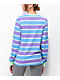 A-Lab Blue, Purple, & Green Stripe Long Sleeve T-Shirt