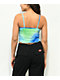 A-Lab Cherry Together Blue & Green Tie Dye Tank Top
