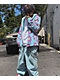 A-Lab Dazer Flower Blue Hooded Fleece Zip Jacket - Thumbnail image 6 of 7