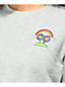 A-Lab Dita Rainbow Grey Crop Long Sleeve T-Shirt
