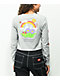 A-Lab Dita Rainbow Grey Crop Long Sleeve T-Shirt