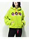 A-Lab Dorothy Flower Green & Purple Tech Fleece Hoodie - Thumbnail image 1 of 4