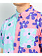 A-Lab Double Daisy Pink & Blue Short Sleeve Button Up