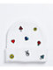 A-Lab Ellison Motif Embroidered White Beanie