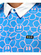 A-Lab Garden Party Blue Long Sleeve Polo Shirt - Thumbnail image 2 of 3
