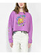 A-Lab Gayle It Will Be Ok Purple Crop Long Sleeve T-Shirt