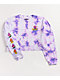 A-Lab Gayle Shroom Purple Tie Dye Crop Long Sleeve T-Shirt