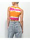 A-Lab Honey World Top corto sin mangas tie dye rosa y naranja