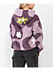 A-Lab Kendallie Flower Wave Purple Tech Fleece Hoodie