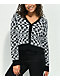 A-Lab Kiana Skew Check Black & White Sweater