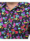 A-Lab Kona Mushroom Print Black Short Sleeve Button Up Shirt