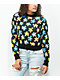A-Lab Maxie Daisy Black Crewneck Sweatshirt