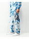 A-Lab Never Grow Up Blue & White Tie Dye Sweatpants