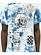 A-Lab Never Grow Up camiseta tie dye azul y blanca