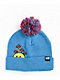 A-Lab Over The Hill Blue Pom Beanie