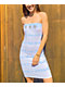 A-Lab Queenie Daisy Blue Tie Dye Tube Dress 