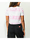 A-Lab Quinnie Growing Pains Pink Tie-Dye Crop T-Shirt