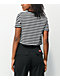 A-Lab Quinnie I'm Fine Earth Black & White Stripe T-Shirt - Thumbnail image 2 of 3
