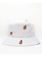 A-Lab Quipster White Embroidered Bucket Hat - Thumbnail image 1 of 4