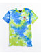 A-Lab Rainen Cartoon Rose Blue & Green Tie Dye T-Shirt