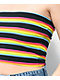A-Lab Rayne Black & Rainbow Stripe Tube Top - Thumbnail image 3 of 3