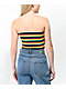 A-Lab Rayne Black & Rainbow Stripe Tube Top - Thumbnail image 2 of 3