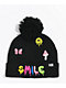 A-Lab Smile Black Pom Beanie