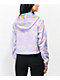 A-Lab Taja Translucent Print Crop Windbreaker Jacket
