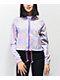 A-Lab Taja Translucent Print Crop Windbreaker Jacket
