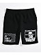 A Lost Cause Chain-Link Black Sweat Shorts