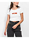 A Lost Cause Little Devil White Crop T-Shirt