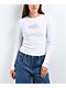A.LAB  Thea White Thermal Long Sleeve T-Shirt - Thumbnail image 1 of 2