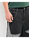 A.LAB Airbrush Star Dark Blue Wash Mega Wide Denim Shorts - Thumbnail image 4 of 5